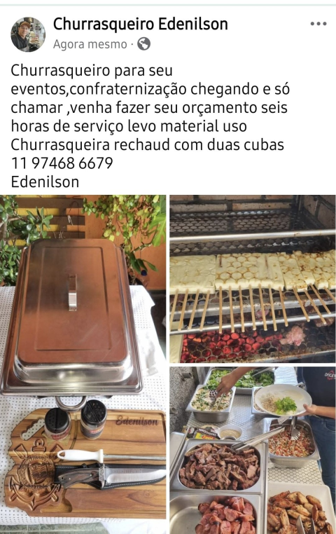 Churrasqueiro festa em geral.